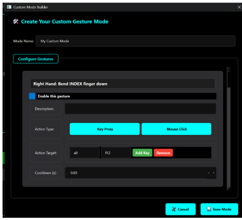 Custom Mode Builder